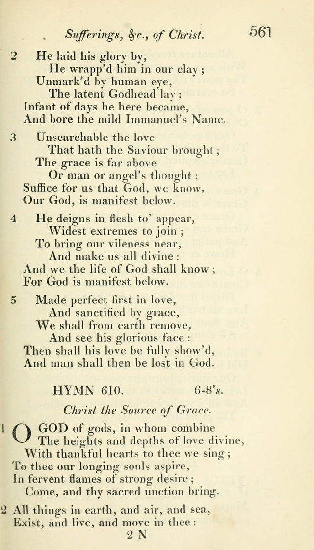 A Collection of Hymns, for the Use of the People Called Methodists, with a Supplement page 563