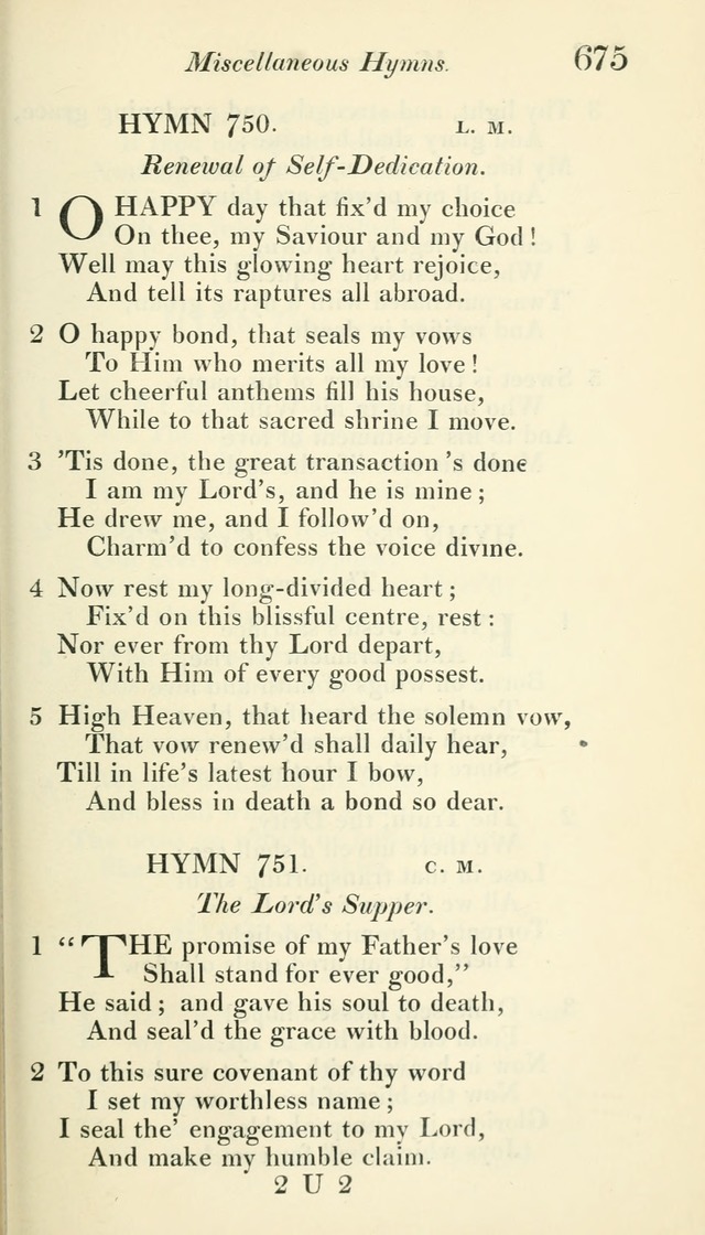 A Collection of Hymns, for the Use of the People Called Methodists, with a Supplement page 677