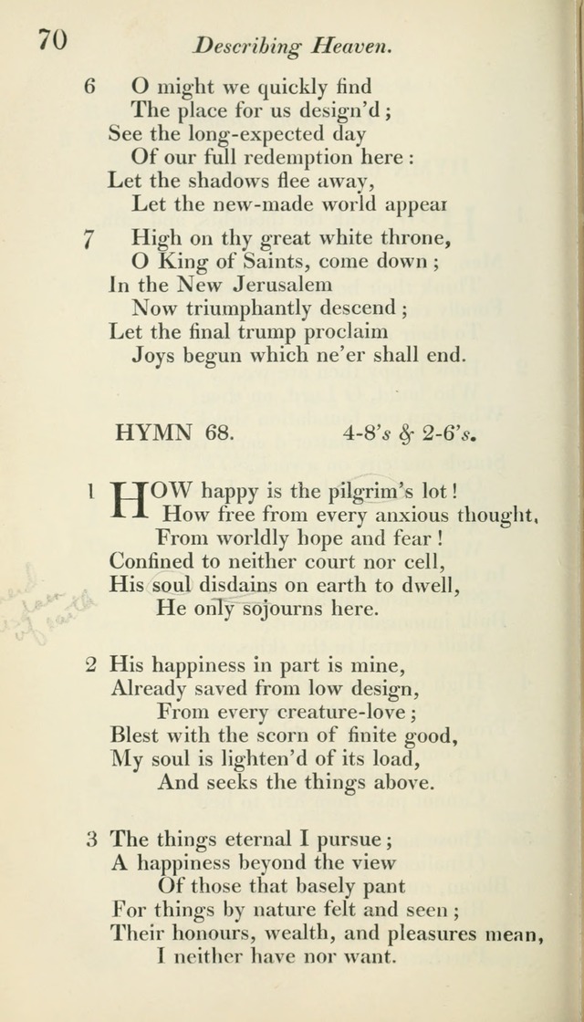 A Collection of Hymns, for the Use of the People Called Methodists, with a Supplement page 72