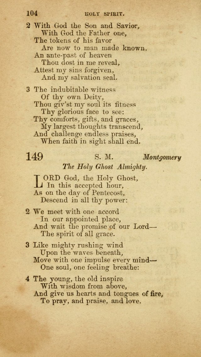 A Collection of Hymns, for the use of the United Brethren in Christ: taken from the most approved authors, and adapted to public and private worship page 106