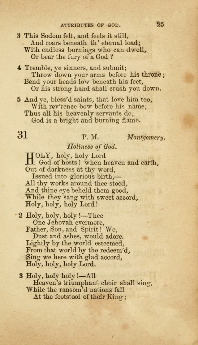 A Collection of Hymns, for the use of the United Brethren in Christ: taken from the most approved authors, and adapted to public and private worship page 25