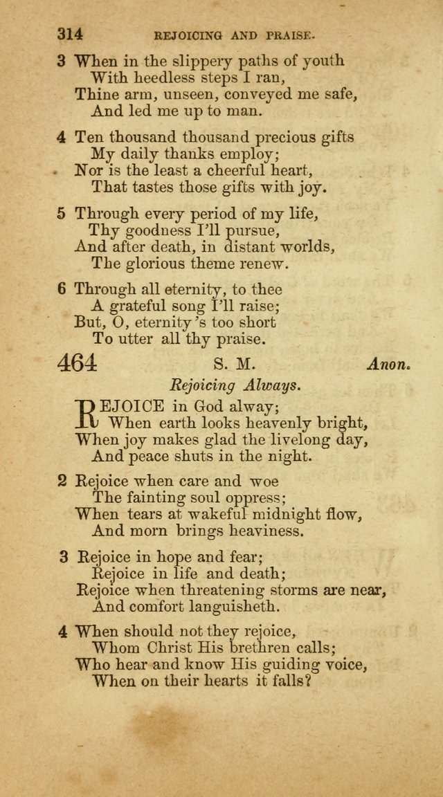 A Collection of Hymns, for the use of the United Brethren in Christ: taken from the most approved authors, and adapted to public and private worship page 316