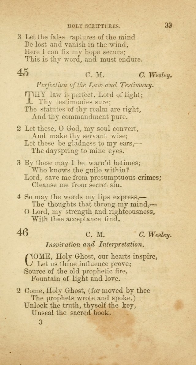 A Collection of Hymns, for the use of the United Brethren in Christ: taken from the most approved authors, and adapted to public and private worship page 33