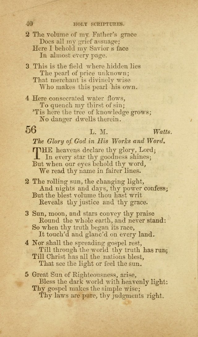 A Collection of Hymns, for the use of the United Brethren in Christ: taken from the most approved authors, and adapted to public and private worship page 40