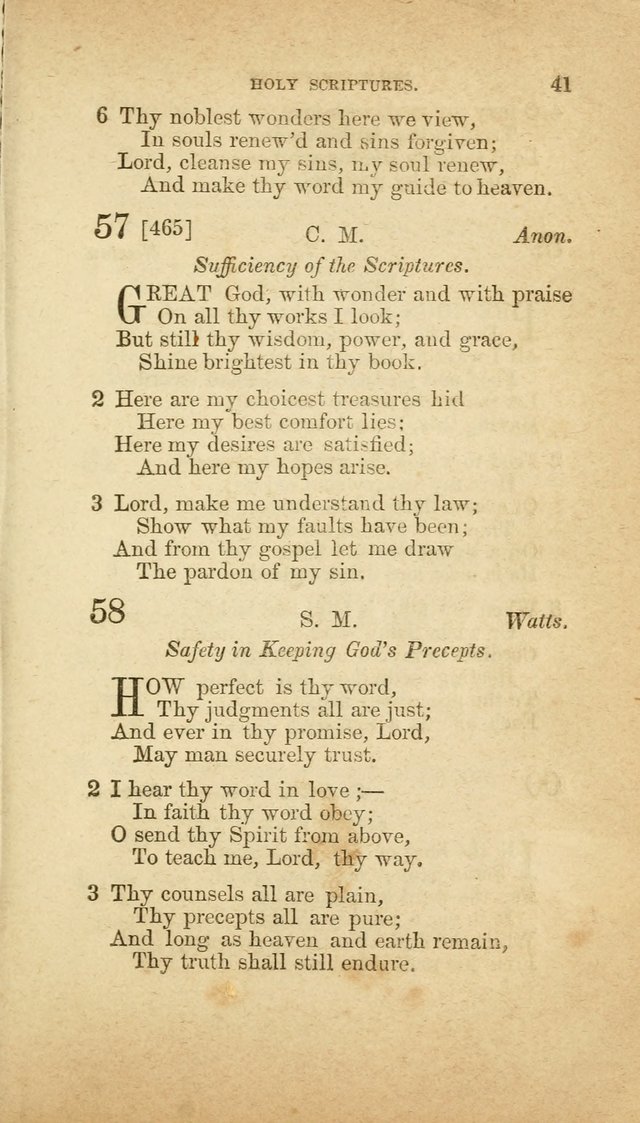 A Collection of Hymns, for the use of the United Brethren in Christ: taken from the most approved authors, and adapted to public and private worship page 41