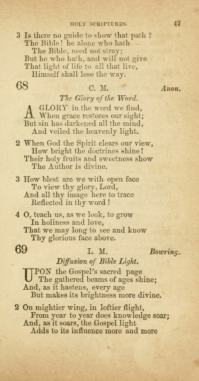 A Collection of Hymns, for the use of the United Brethren in Christ: taken from the most approved authors, and adapted to public and private worship page 47