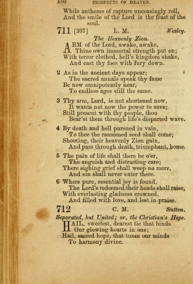 A Collection of Hymns, for the use of the United Brethren in Christ: taken from the most approved authors, and adapted to public and private worship page 484