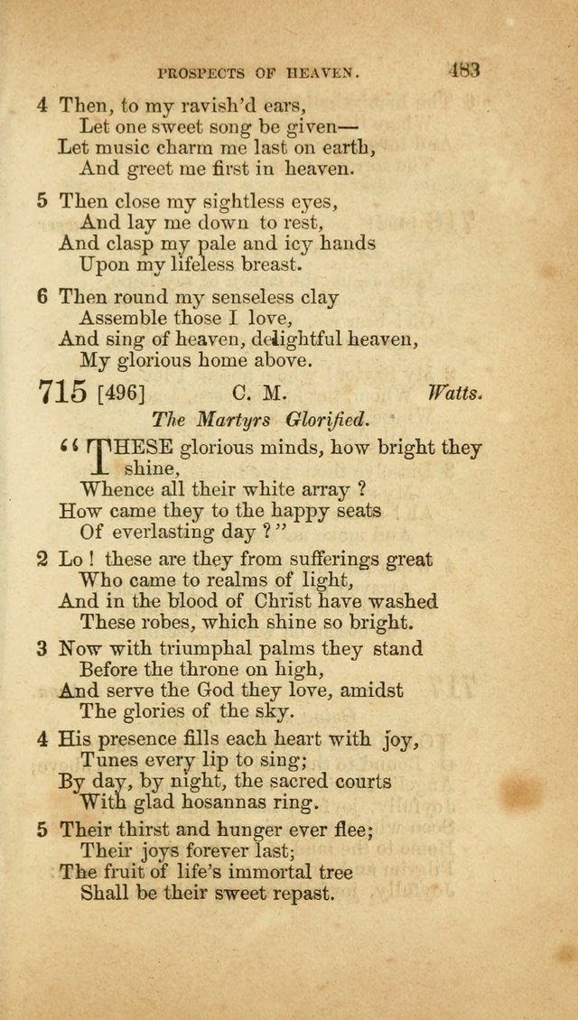 A Collection of Hymns, for the use of the United Brethren in Christ: taken from the most approved authors, and adapted to public and private worship page 487