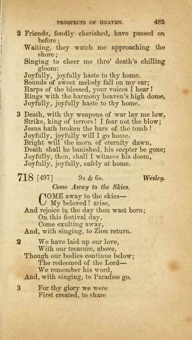 A Collection of Hymns, for the use of the United Brethren in Christ: taken from the most approved authors, and adapted to public and private worship page 489