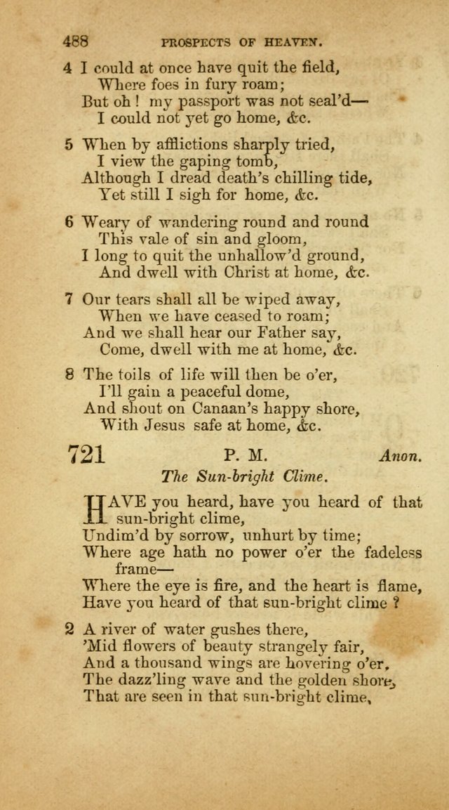 A Collection of Hymns, for the use of the United Brethren in Christ: taken from the most approved authors, and adapted to public and private worship page 492