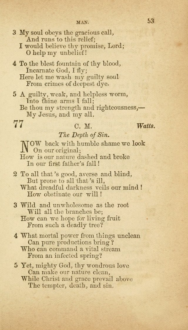 A Collection of Hymns, for the use of the United Brethren in Christ: taken from the most approved authors, and adapted to public and private worship page 53