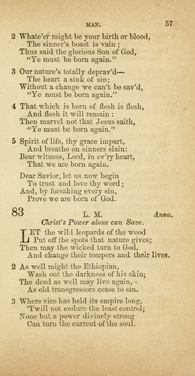 A Collection of Hymns, for the use of the United Brethren in Christ: taken from the most approved authors, and adapted to public and private worship page 57