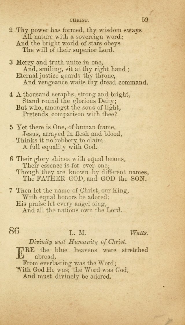 A Collection of Hymns, for the use of the United Brethren in Christ: taken from the most approved authors, and adapted to public and private worship page 59