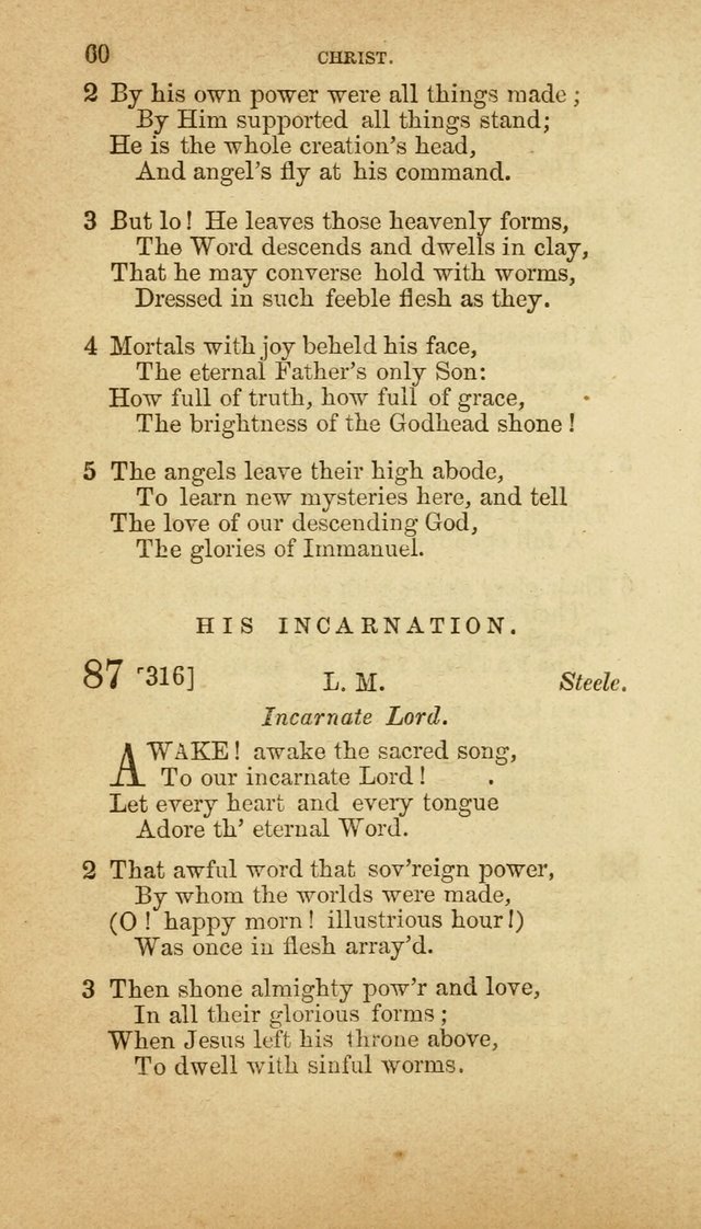 A Collection of Hymns, for the use of the United Brethren in Christ: taken from the most approved authors, and adapted to public and private worship page 60