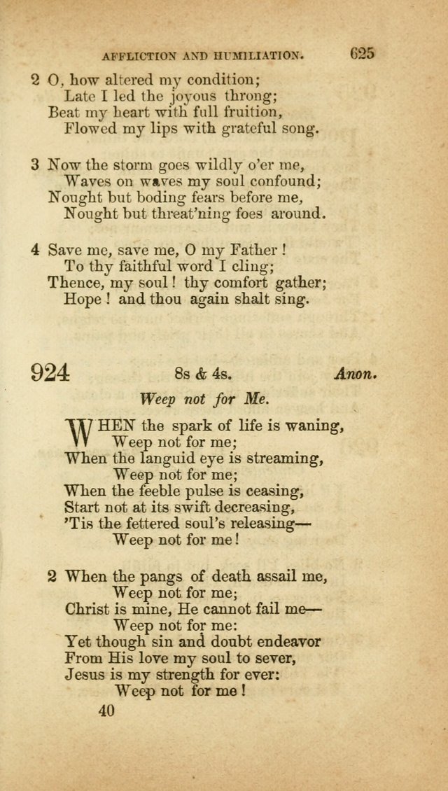 A Collection of Hymns, for the use of the United Brethren in Christ: taken from the most approved authors, and adapted to public and private worship page 629