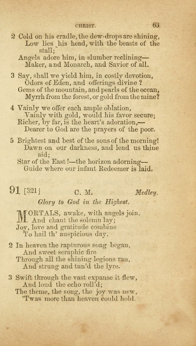 A Collection of Hymns, for the use of the United Brethren in Christ: taken from the most approved authors, and adapted to public and private worship page 63