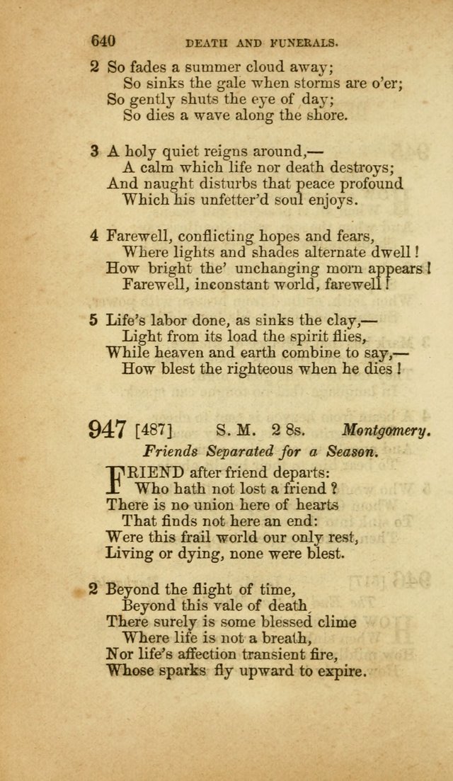 A Collection of Hymns, for the use of the United Brethren in Christ: taken from the most approved authors, and adapted to public and private worship page 644