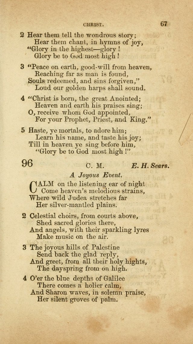 A Collection of Hymns, for the use of the United Brethren in Christ: taken from the most approved authors, and adapted to public and private worship page 67