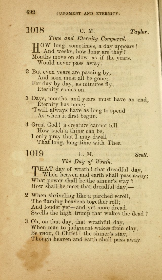 A Collection of Hymns, for the use of the United Brethren in Christ: taken from the most approved authors, and adapted to public and private worship page 696