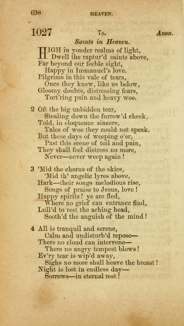 A Collection of Hymns, for the use of the United Brethren in Christ: taken from the most approved authors, and adapted to public and private worship page 702