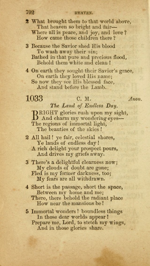 A Collection of Hymns, for the use of the United Brethren in Christ: taken from the most approved authors, and adapted to public and private worship page 706