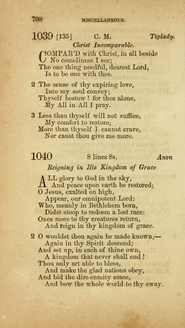 A Collection of Hymns, for the use of the United Brethren in Christ: taken from the most approved authors, and adapted to public and private worship page 712