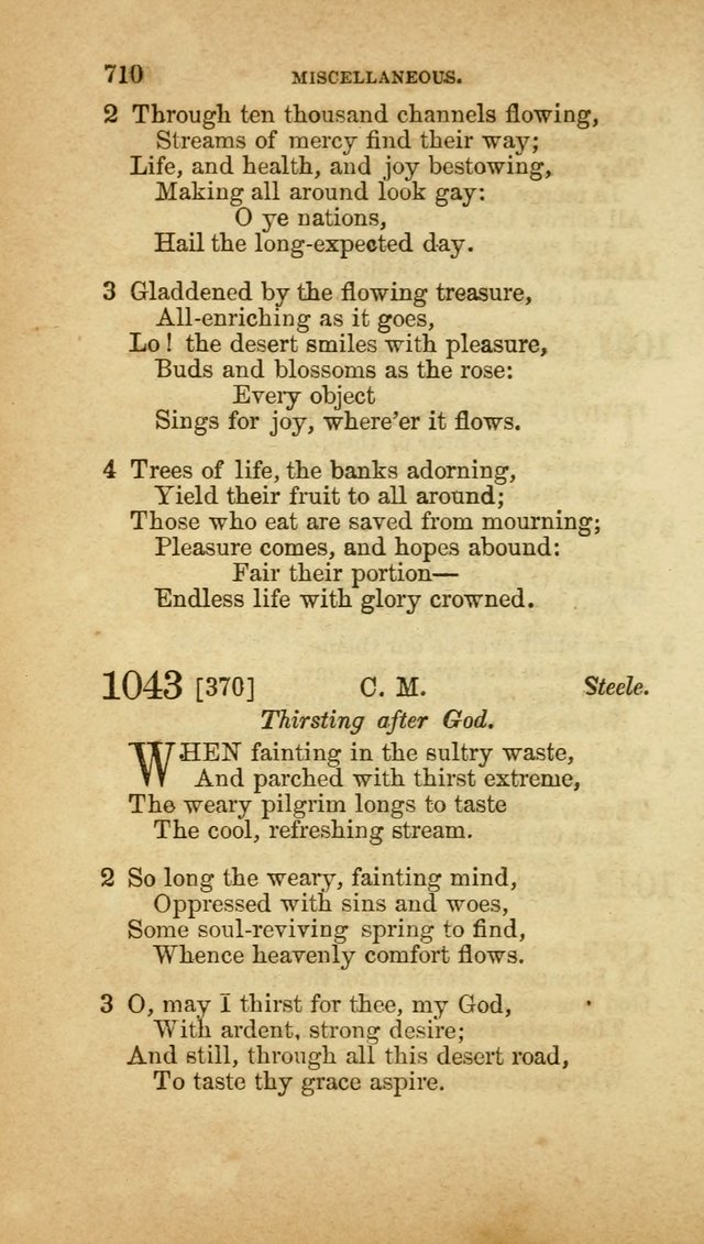 A Collection of Hymns, for the use of the United Brethren in Christ: taken from the most approved authors, and adapted to public and private worship page 714