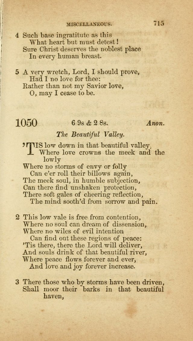 A Collection of Hymns, for the use of the United Brethren in Christ: taken from the most approved authors, and adapted to public and private worship page 719