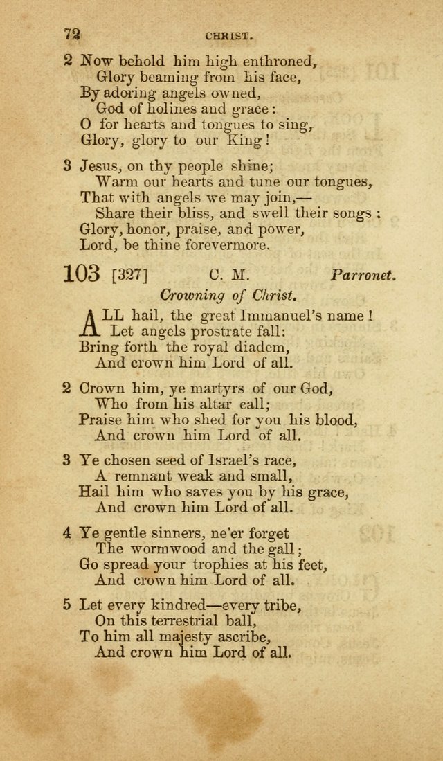 A Collection of Hymns, for the use of the United Brethren in Christ: taken from the most approved authors, and adapted to public and private worship page 72