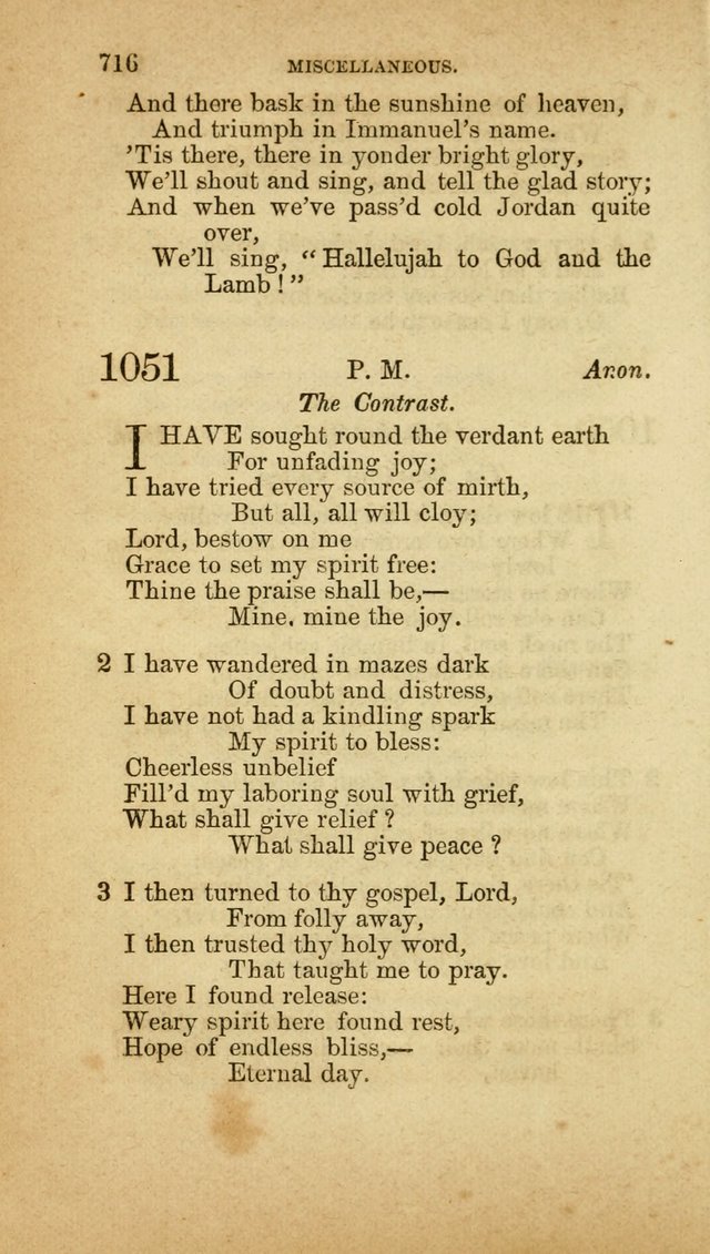 A Collection of Hymns, for the use of the United Brethren in Christ: taken from the most approved authors, and adapted to public and private worship page 720