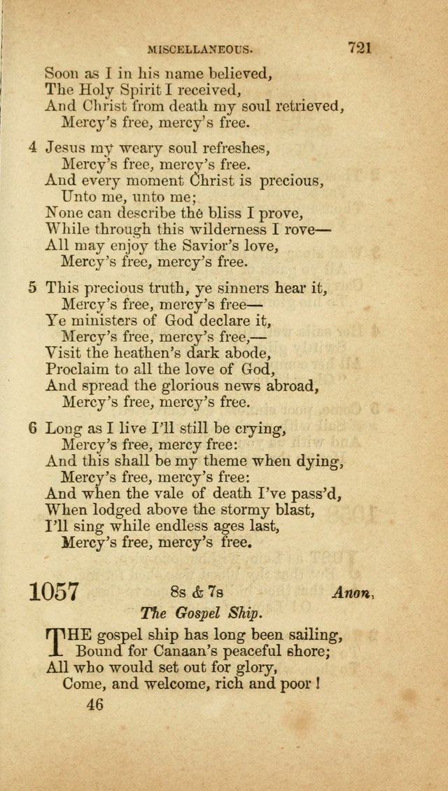 A Collection of Hymns, for the use of the United Brethren in Christ: taken from the most approved authors, and adapted to public and private worship page 725