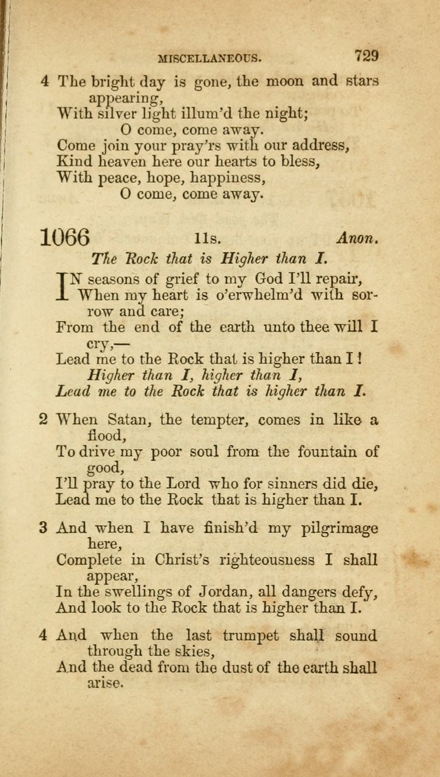 A Collection of Hymns, for the use of the United Brethren in Christ: taken from the most approved authors, and adapted to public and private worship page 733