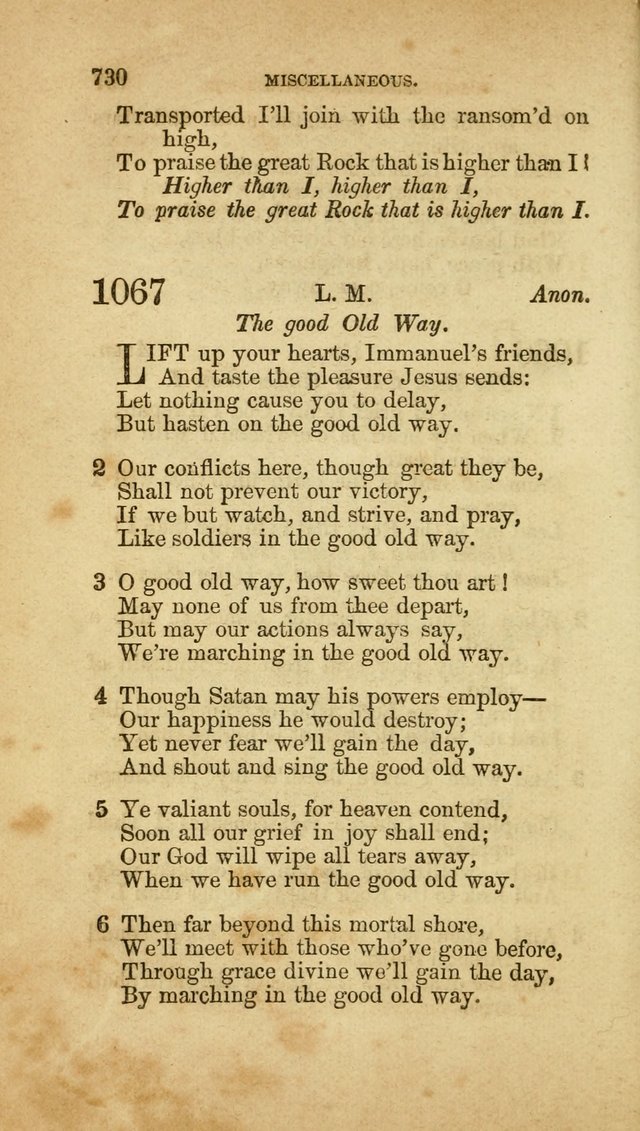 A Collection of Hymns, for the use of the United Brethren in Christ: taken from the most approved authors, and adapted to public and private worship page 734