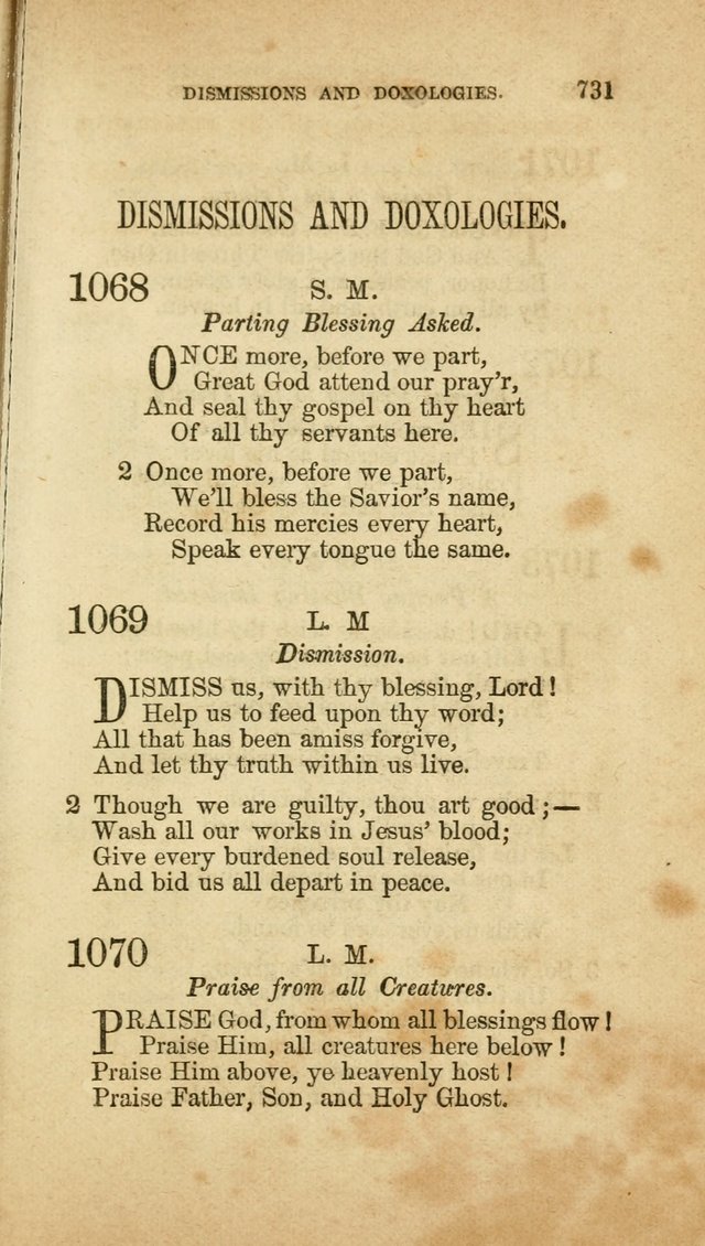 A Collection of Hymns, for the use of the United Brethren in Christ: taken from the most approved authors, and adapted to public and private worship page 735