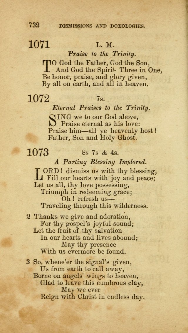 A Collection of Hymns, for the use of the United Brethren in Christ: taken from the most approved authors, and adapted to public and private worship page 736