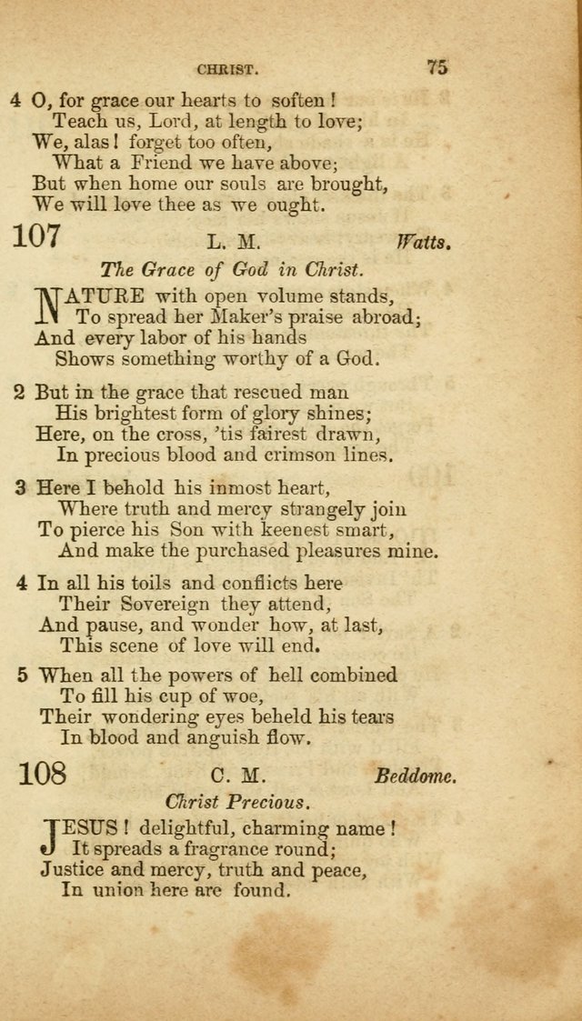 A Collection of Hymns, for the use of the United Brethren in Christ: taken from the most approved authors, and adapted to public and private worship page 75