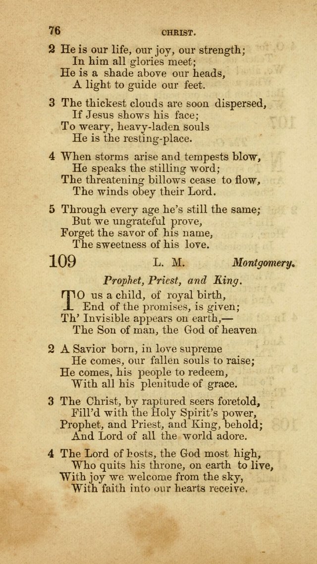 A Collection of Hymns, for the use of the United Brethren in Christ: taken from the most approved authors, and adapted to public and private worship page 76