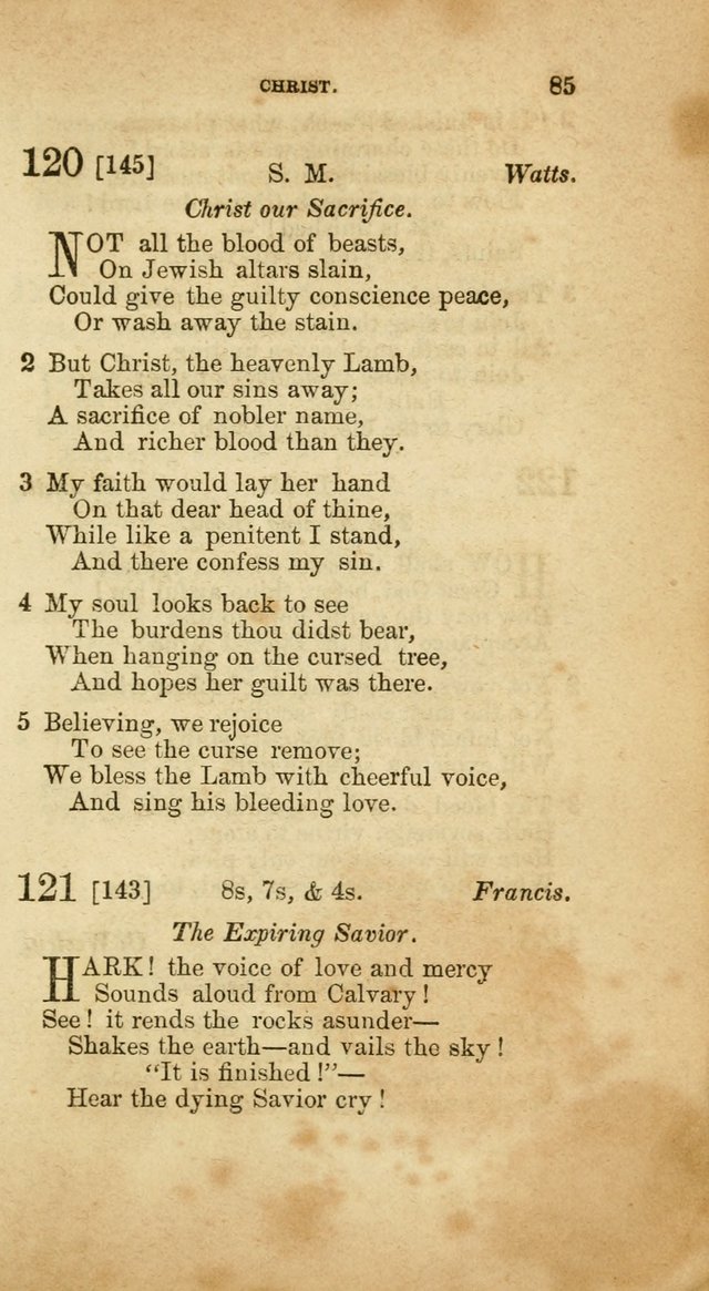 A Collection of Hymns, for the use of the United Brethren in Christ: taken from the most approved authors, and adapted to public and private worship page 85