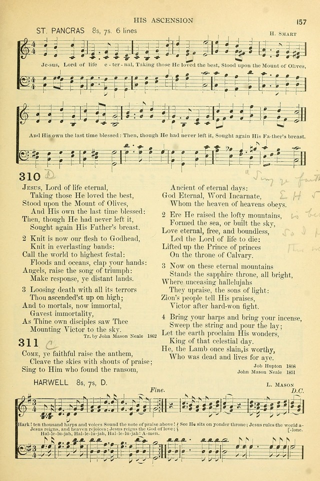 The Church Hymnary: a collection of hymns and tunes for public worship page 157