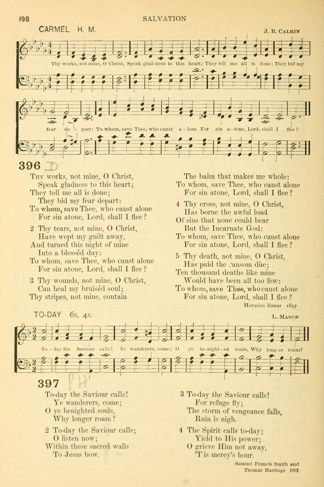 The Church Hymnary: a collection of hymns and tunes for public worship page 198