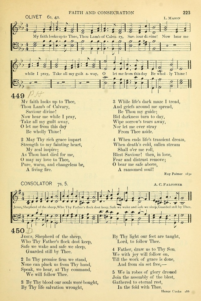 The Church Hymnary: a collection of hymns and tunes for public worship page 223