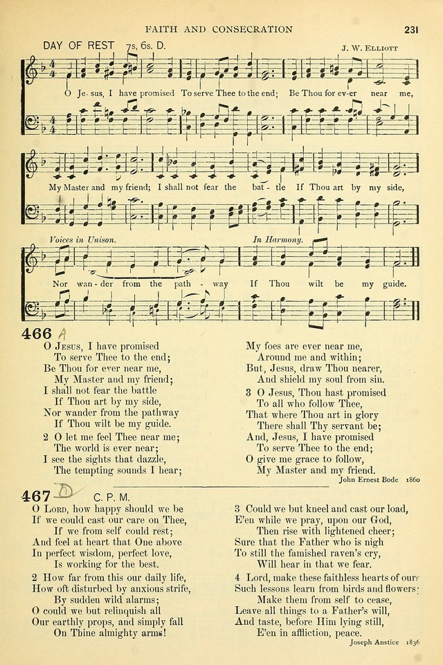 The Church Hymnary: a collection of hymns and tunes for public worship page 231