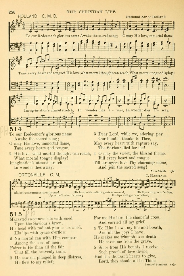 The Church Hymnary: a collection of hymns and tunes for public worship page 256