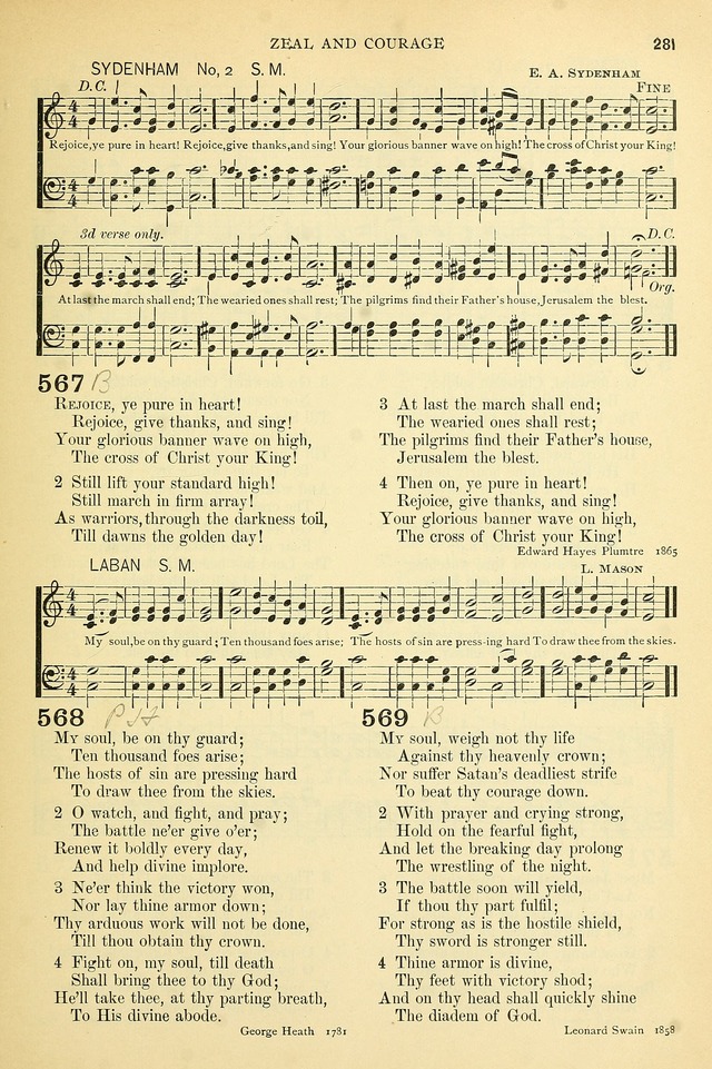 The Church Hymnary: a collection of hymns and tunes for public worship page 281