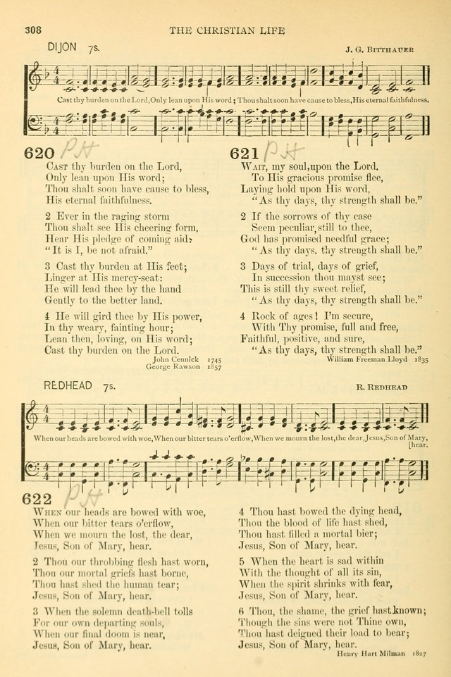 The Church Hymnary: a collection of hymns and tunes for public worship page 308