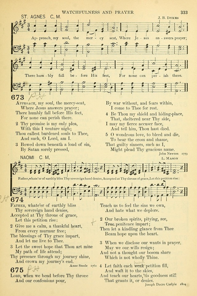 The Church Hymnary: a collection of hymns and tunes for public worship page 333