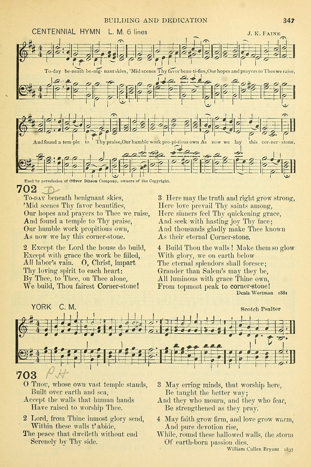 The Church Hymnary: a collection of hymns and tunes for public worship page 347