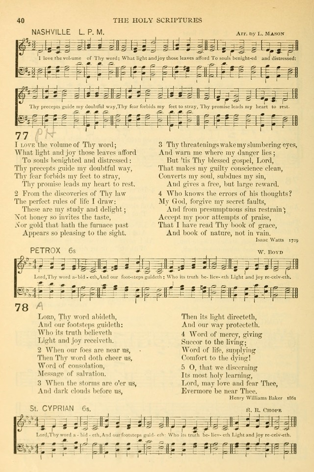 The Church Hymnary: a collection of hymns and tunes for public worship page 40