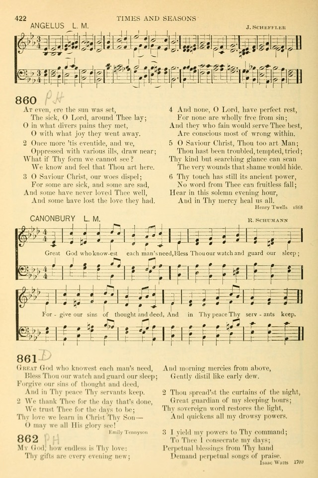 The Church Hymnary: a collection of hymns and tunes for public worship page 422