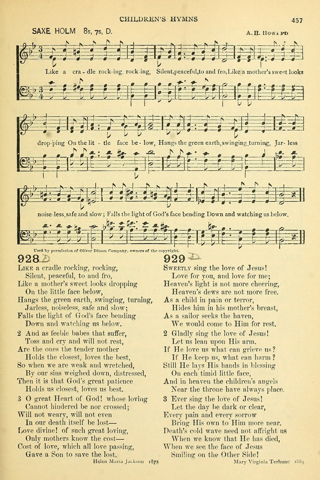 The Church Hymnary: a collection of hymns and tunes for public worship page 457